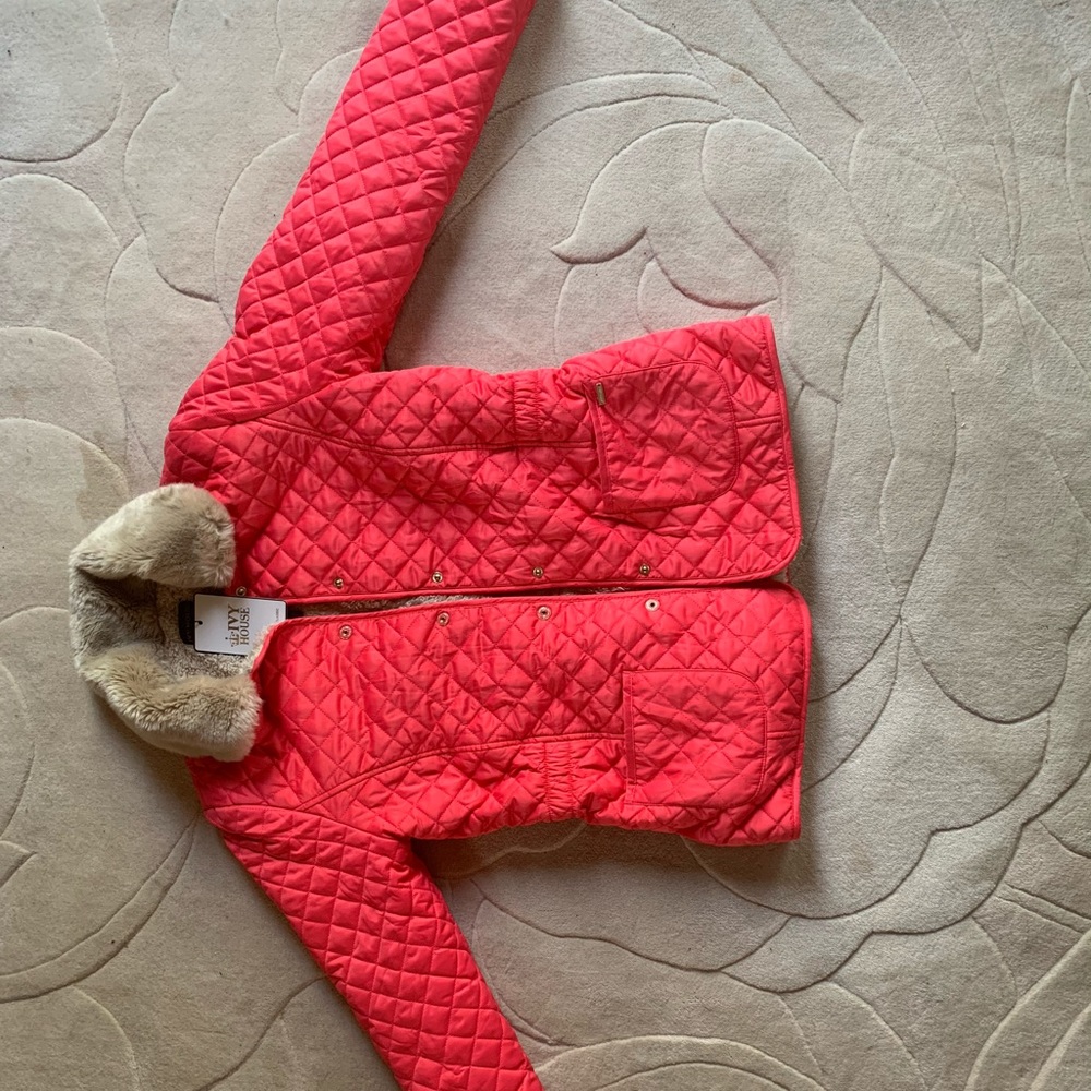 NWT Children’s Red Coat with Faux Fur Collar